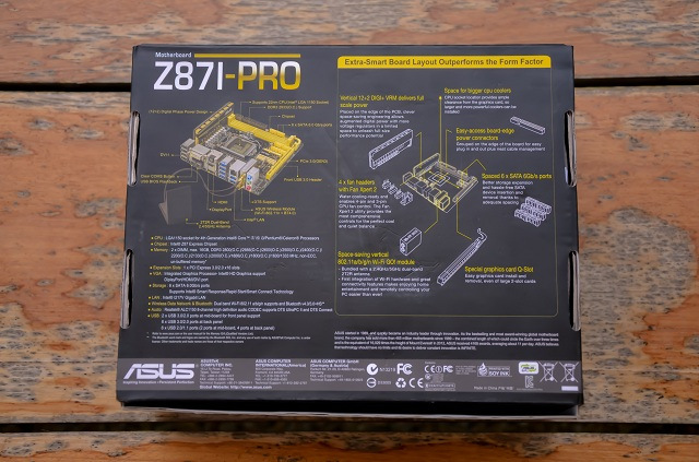 ASUS Z87I-PRO - Back View