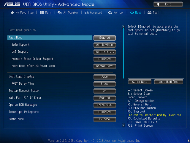 BIOS - Boot Option