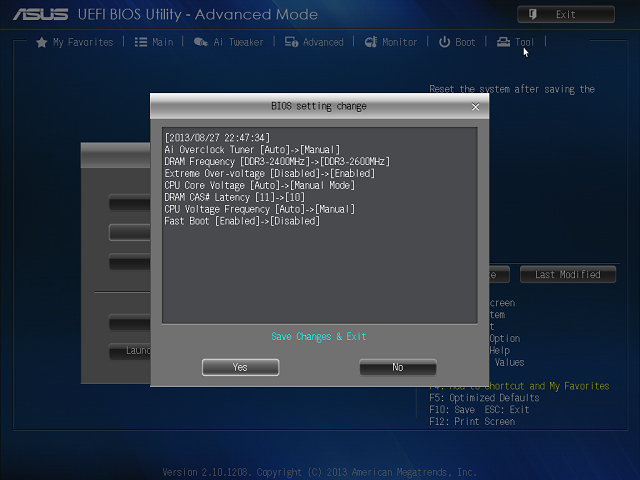 BIOS - Setting Change